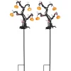 Set of 2 Solar Haunted Tree Stakes