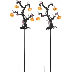 Set of 2 Solar Haunted Tree Stakes