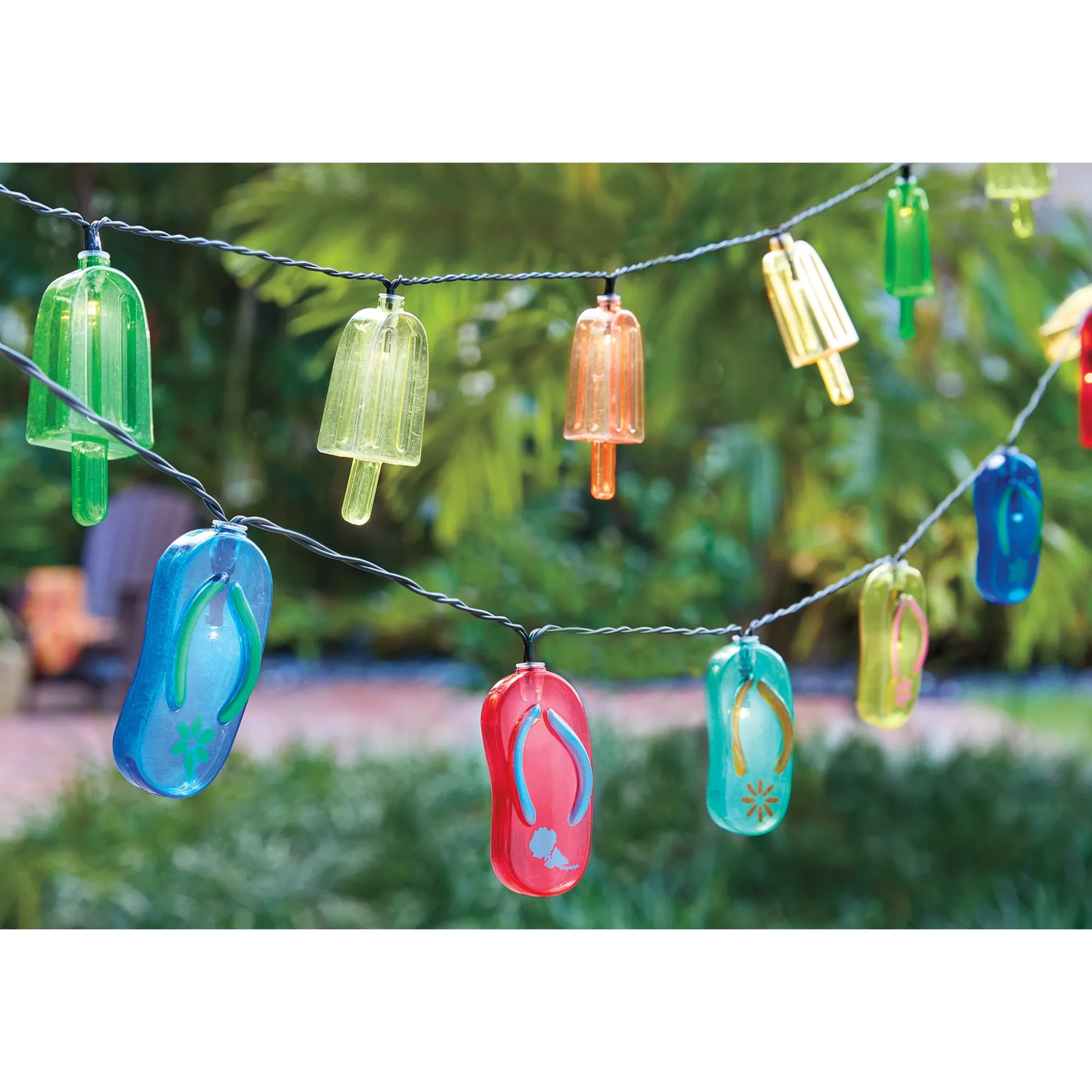 Set of 15 Solar Novelty String Lights