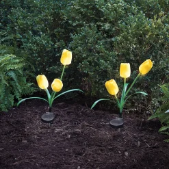 Set of 2 Solar Tulip Lights