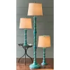 Set of 3 Tesla Turned-Base Lamps