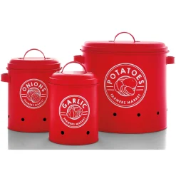 Set of 3 Vented Vegetable Storage Containers