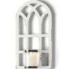 Set of 2 Weathered Arch Wall Sconces