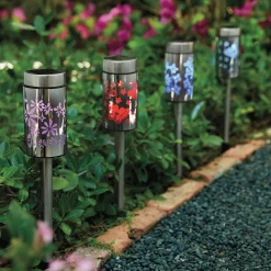 Set of 4 Whimsical Solar Path Lights