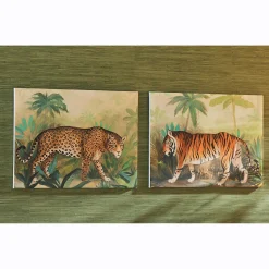 Set of 2 Wild Cats Wall Art