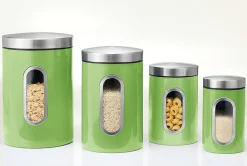 Set of 4 Window Canisters