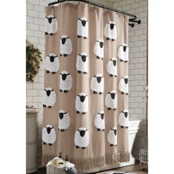 Sheep Chenille Shower Curtain