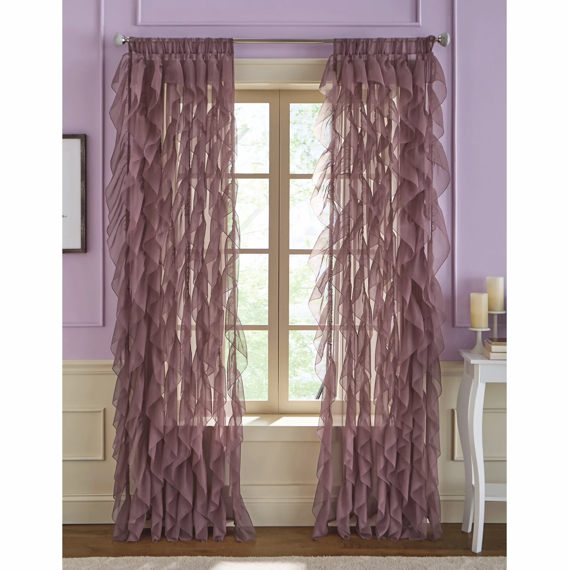 Sheer Ruffles Single Panel