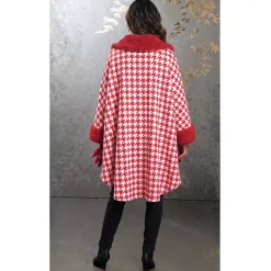 Sherpa-Trimmed Matching Fleece Cape with Gloves