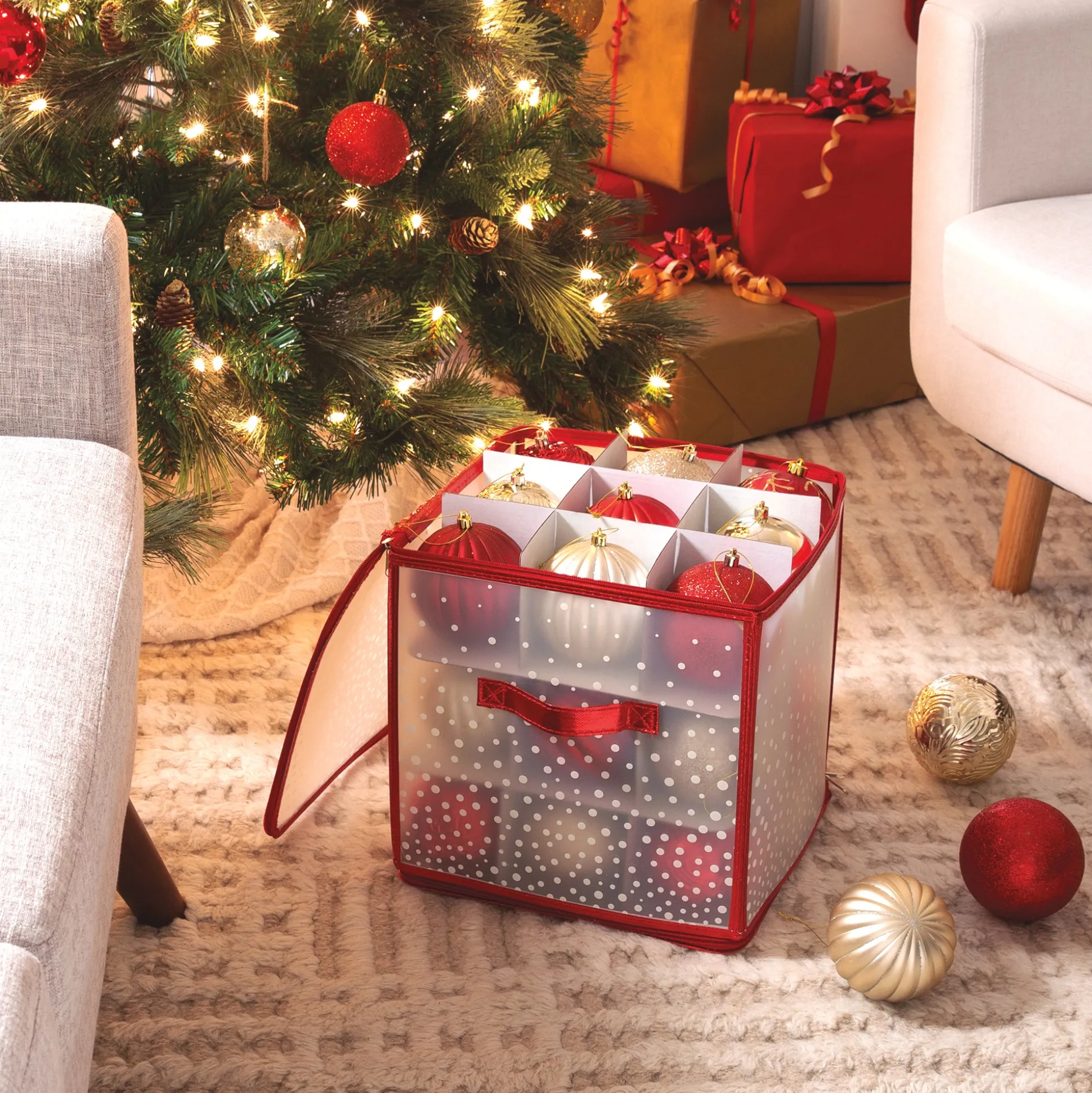Simplify 27-Count Ornament Storage Organizer