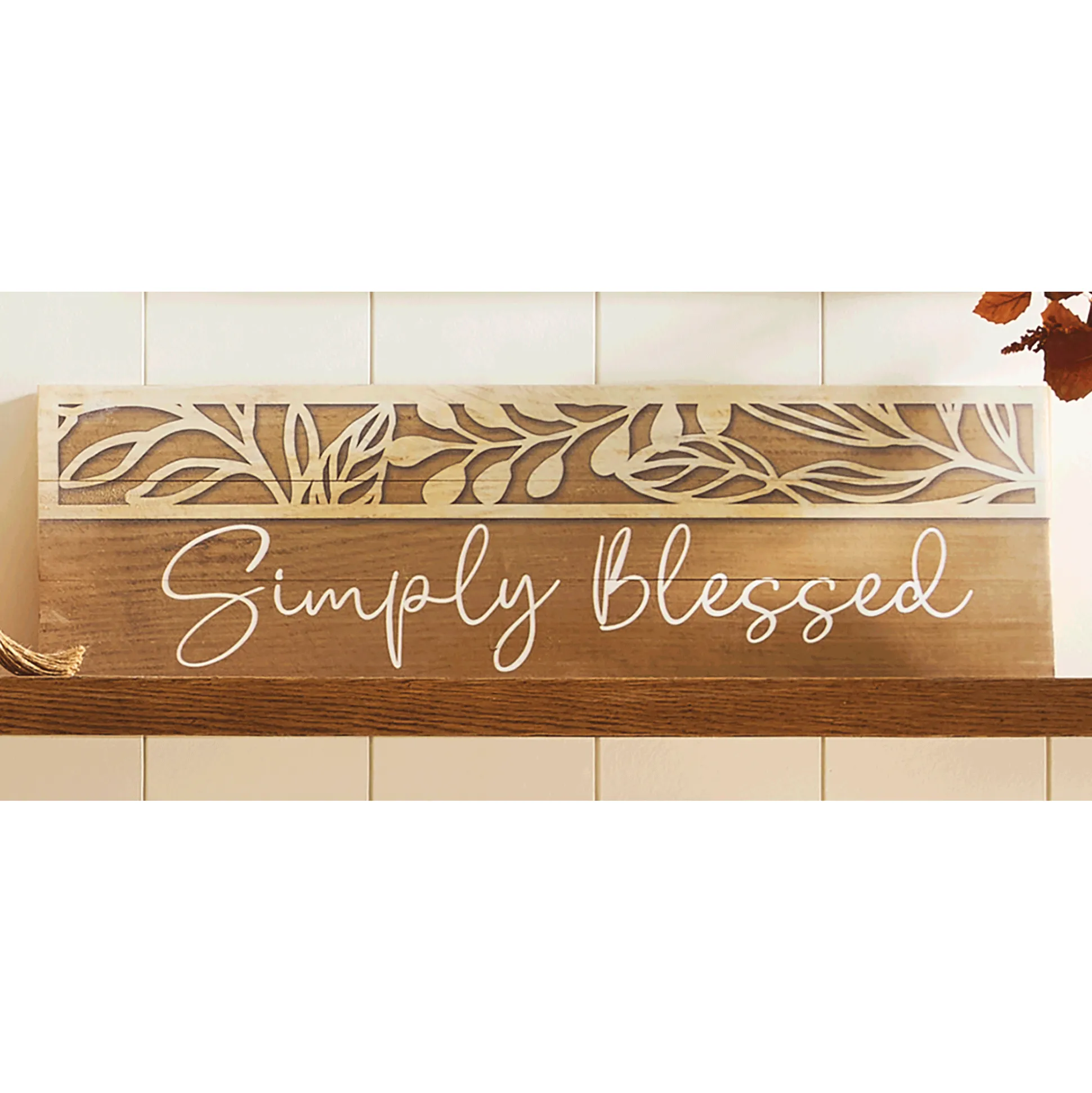 Simply Blessed Wall Plaque