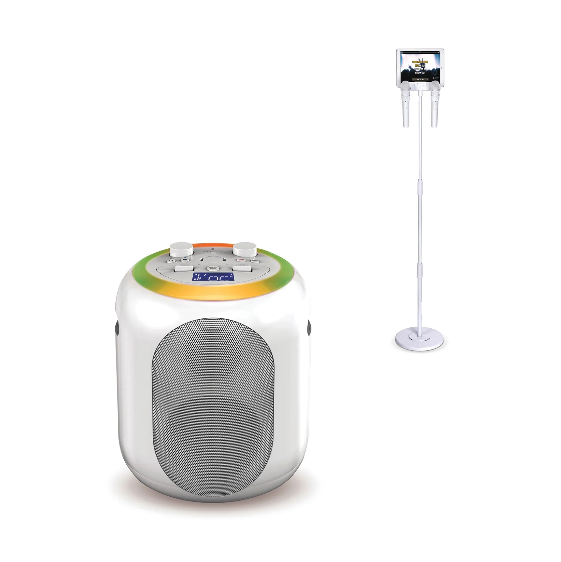 Singing Machine Wireless Pedestal Karaoke System & Bluetooth Speaker