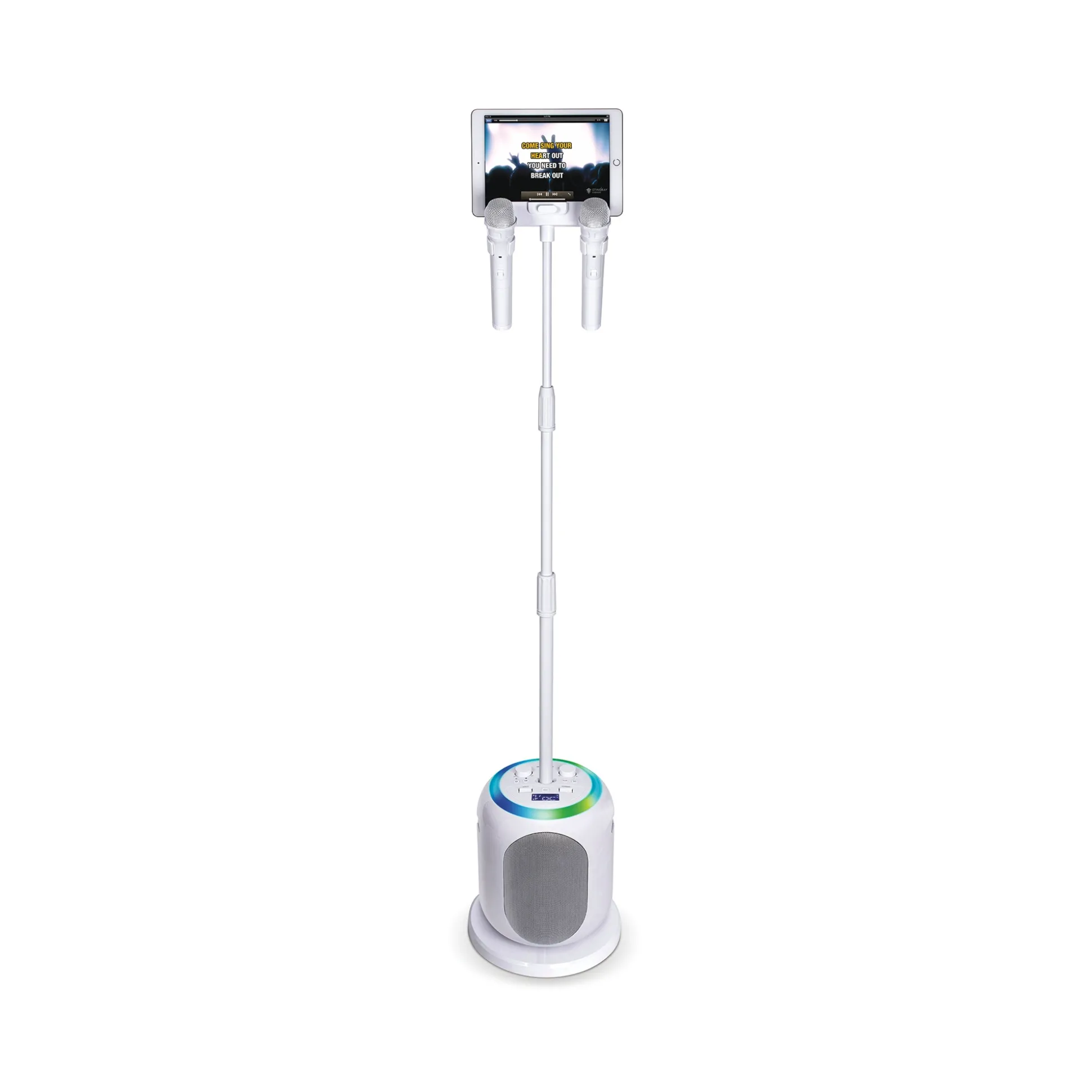 Singing Machine Wireless Pedestal Karaoke System & Bluetooth Speaker