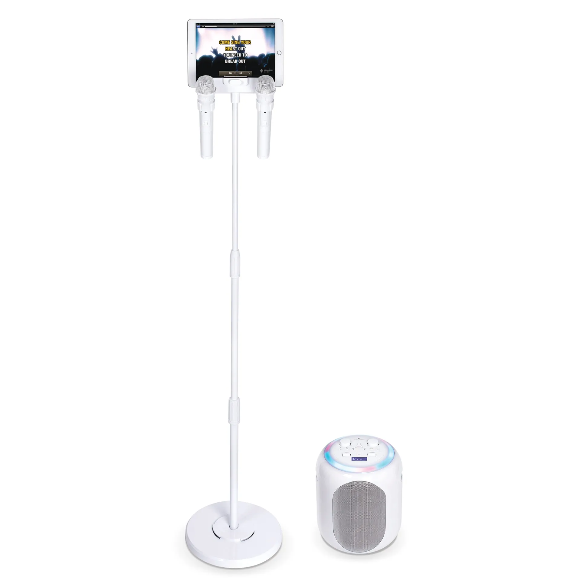 Singing Machine Wireless Pedestal Karaoke System & Bluetooth Speaker