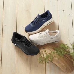 Skechers Lace-Up Slip-Ins Uno Glide Step Air Gliders Shoe with Platform