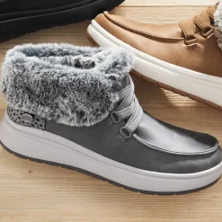 Skechers Slip-Ins Skip Cute Wave Fur Fancies Bootie