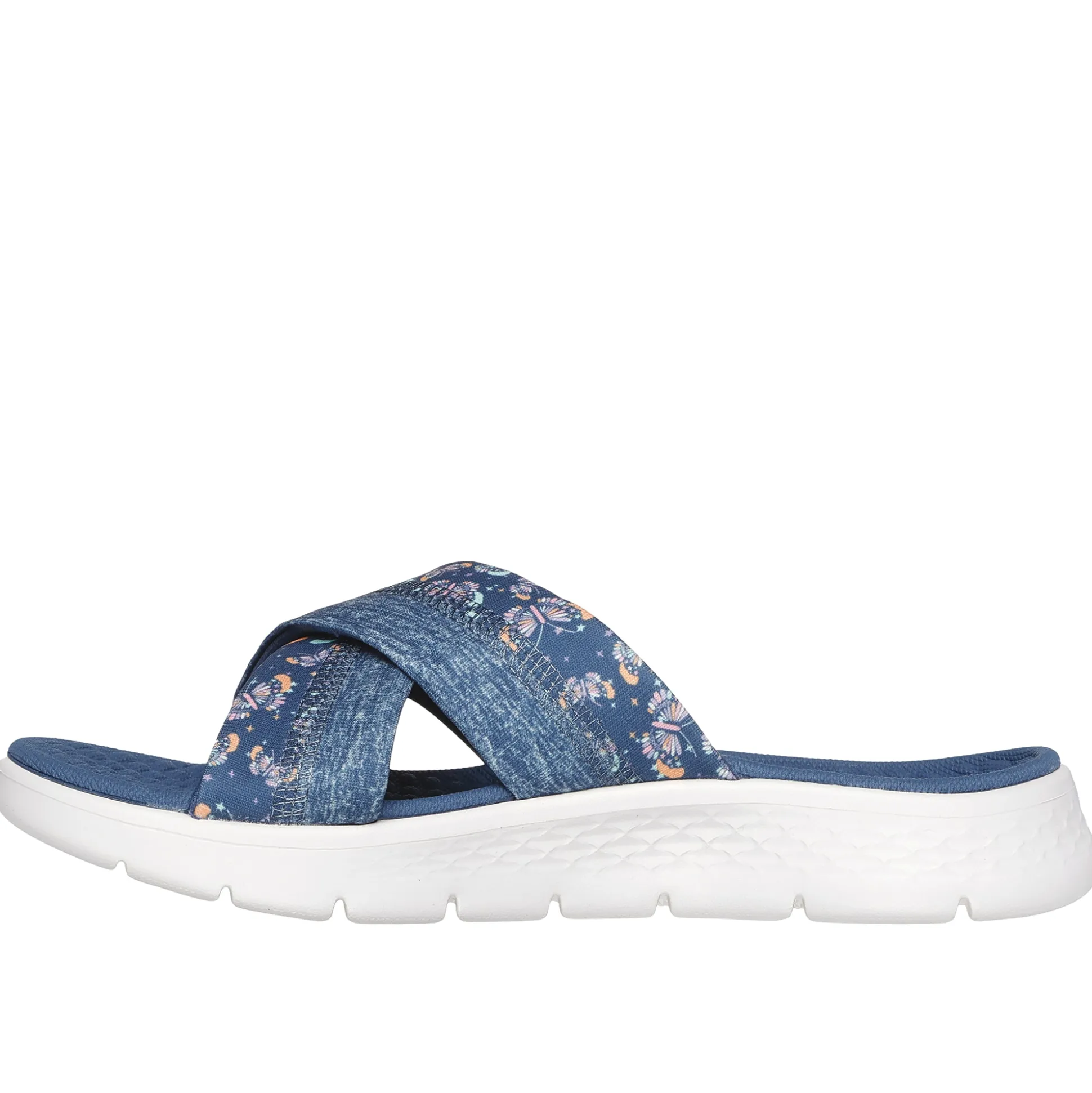 Skechers Womens' GO WALK Flex Butterfly Bliss Slide