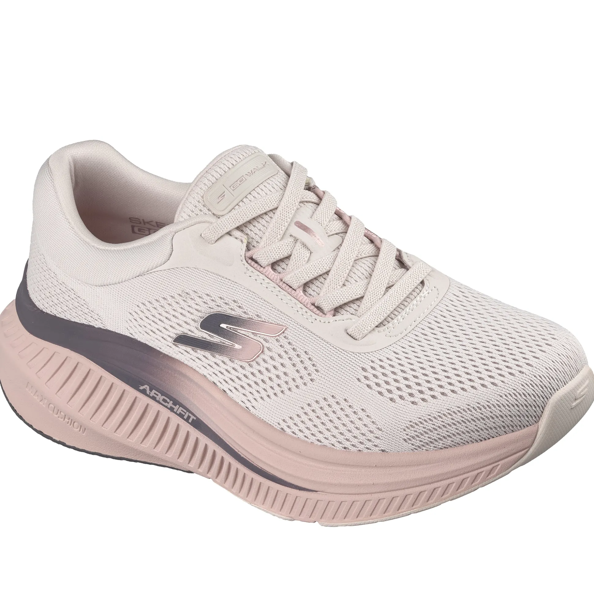 Skechers Women's Go Walk Max Cushioning Arch Fit Lace-Up Shoe with APMA Seal of Acceptance