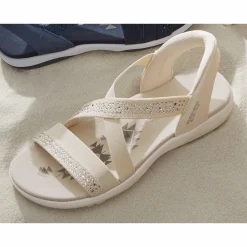 Skechers Women's Slip-Ins Reggae Slim Summer Sparkle Sandal