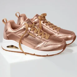Skechers Women's Uno Metallixs Lace-Up