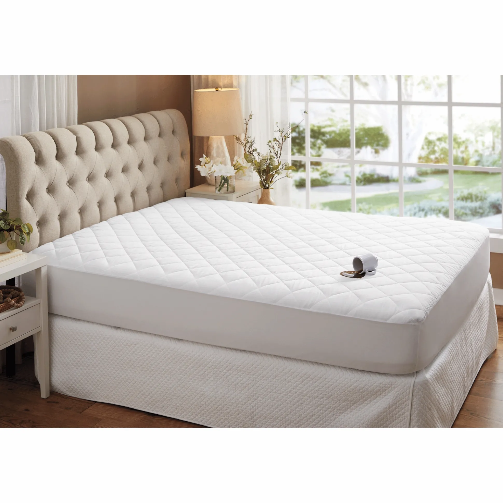 Sleep Connection Quilted Waterproof Mattress Pad