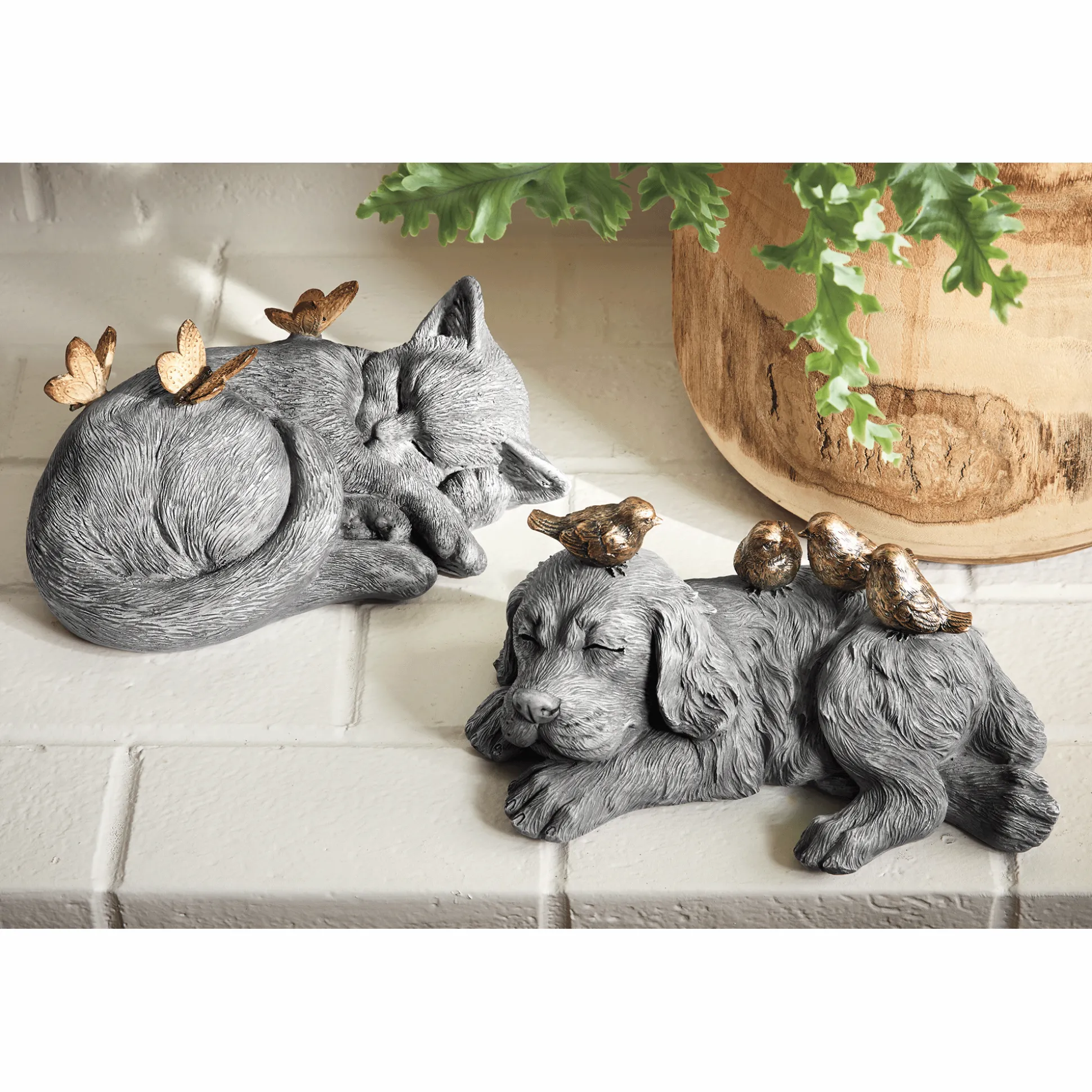 Sleeping Pet Figurine