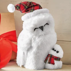 Snowy Owl Mama and Baby Figurine