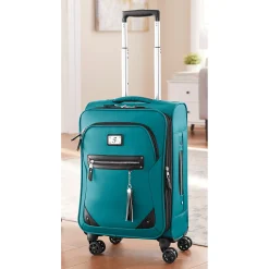 Soft-Sided Rolling Carry-On with Wheels and Telescoping Handle