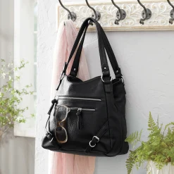 Solana Belted Handbag with Zip Pockets