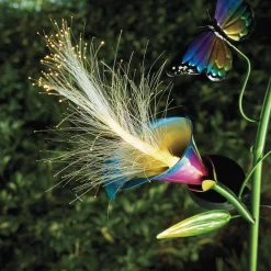 Solar Butterfly Fiber-Optic Stake
