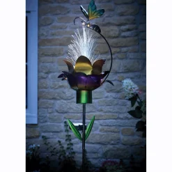Solar 42" Flower Bee Stake