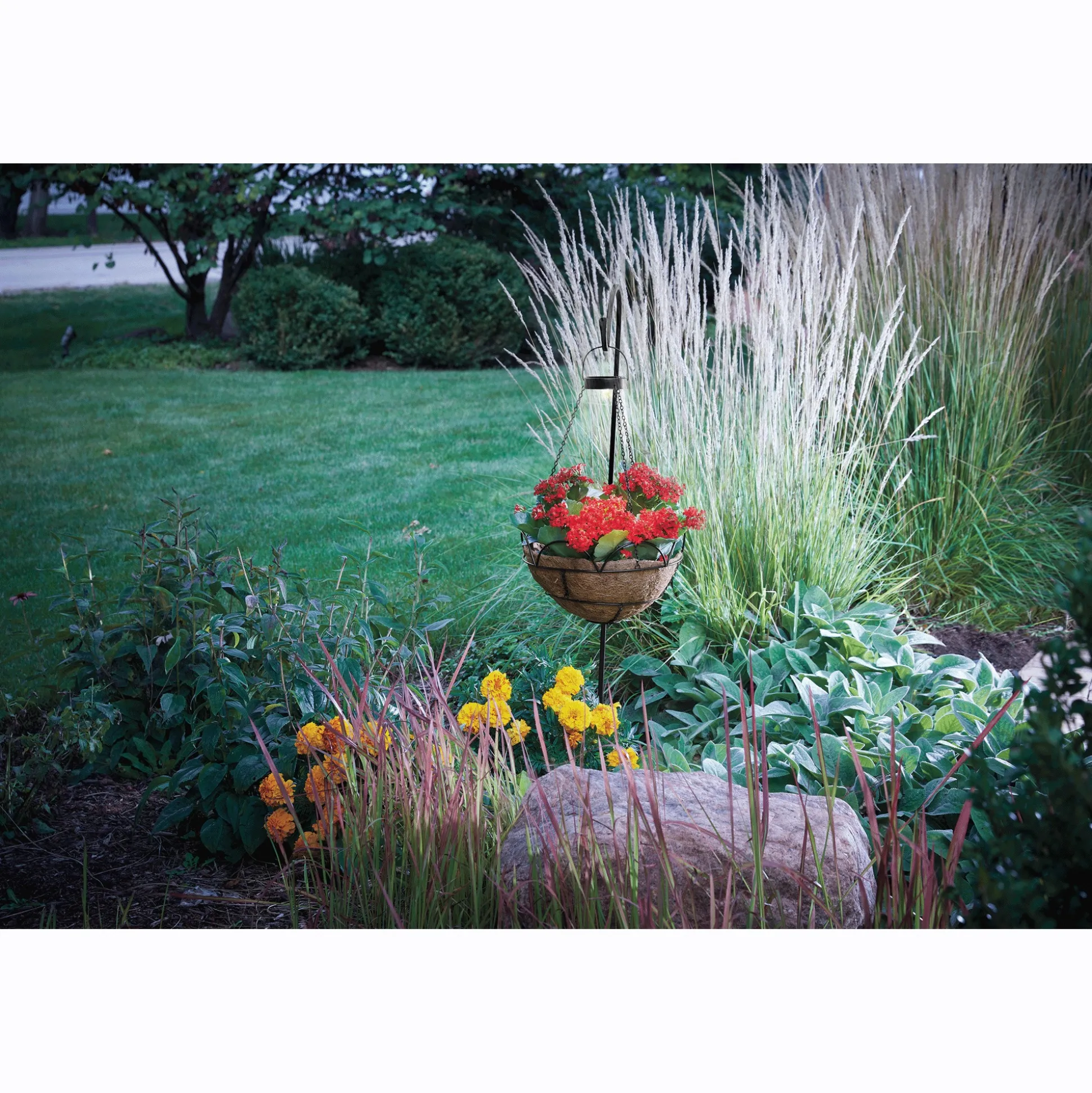 Solar Hanging Coir Flower Pot