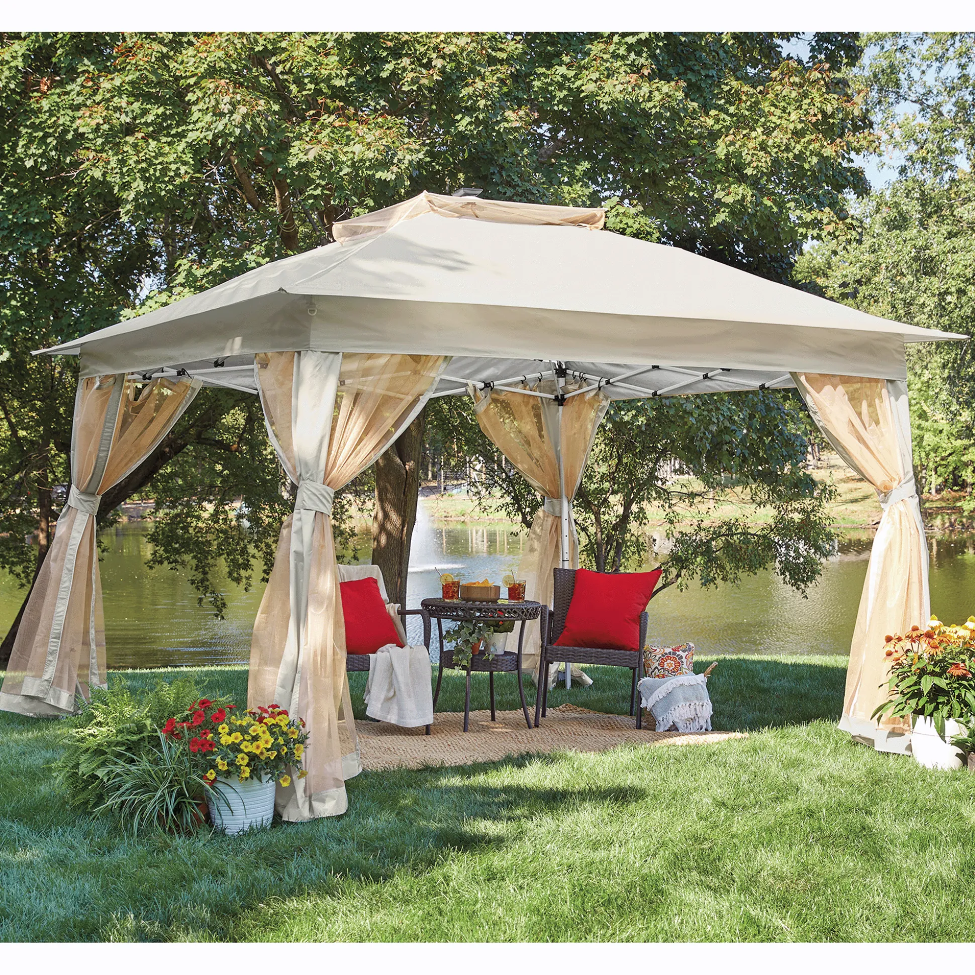 Solar Lighted Gazebo