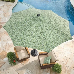 9' Solar Lit Umbrella