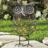 Solar Metal Garden Owl