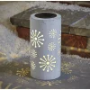 Solar Metal Snowflake Lantern