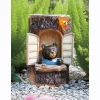 Solar Stump with Bear