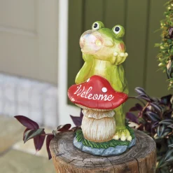 Solar Welcome Frog