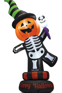 Spinning Skeleton Lit Inflatable