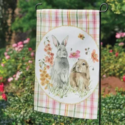 Spring Bunnies Garden Flag