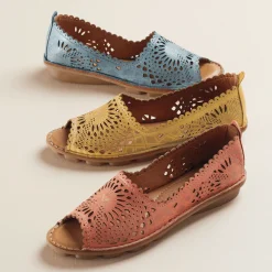 Spring Step Brandal Peep-Toe Slip-On