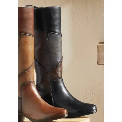 Spring Step Patchwork Boot