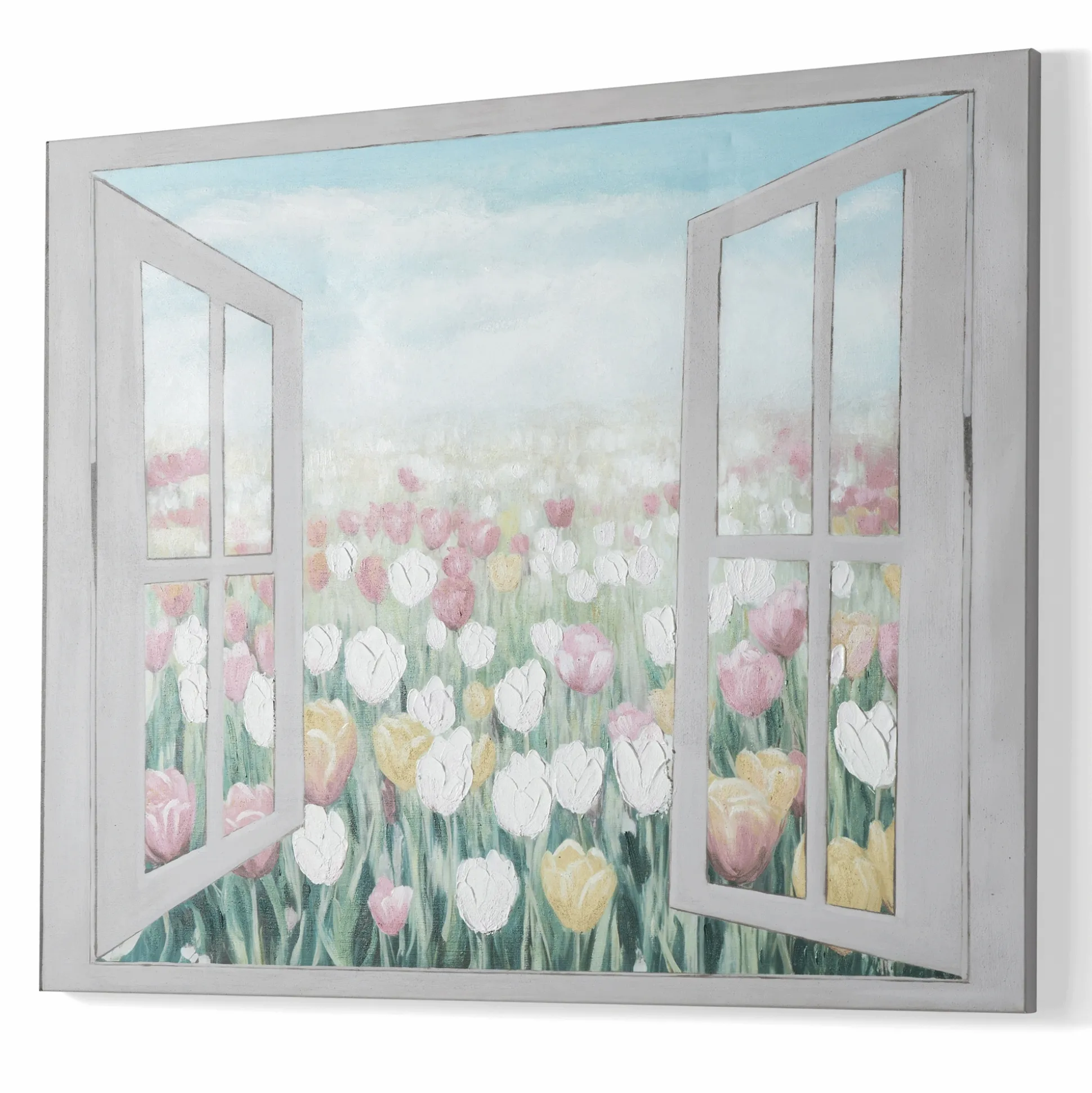 Spring Tulips Window Wall Art