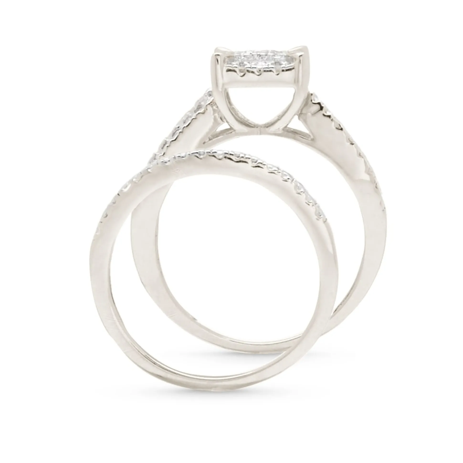Square Cluster Tri-Bridal Set