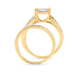 Square Cluster Tri-Bridal Set