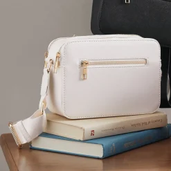 Square Crossbody with Zip Closures