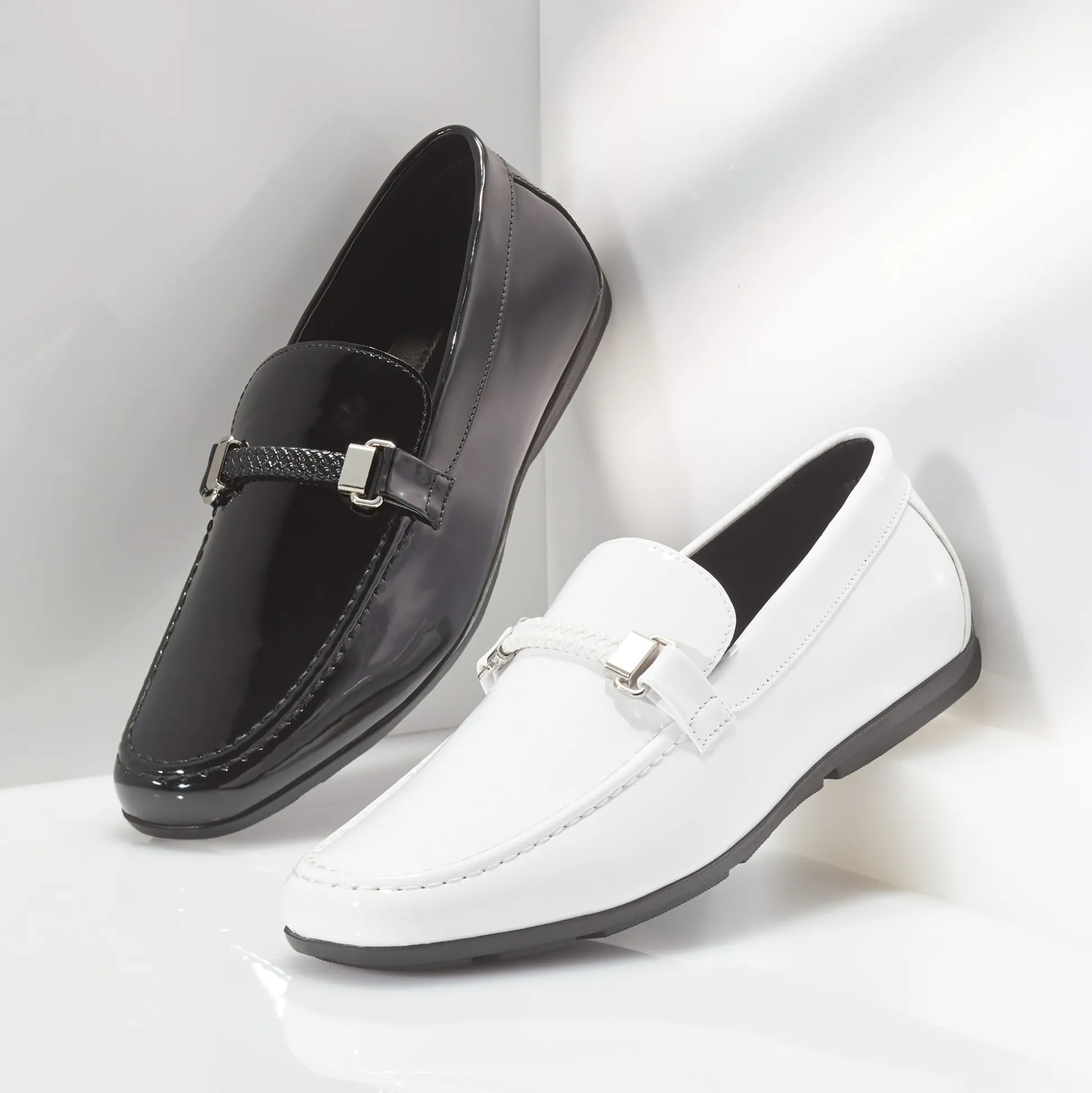 Stacy Adams Sheridan Patent Moc-Toe Bit Slip-On