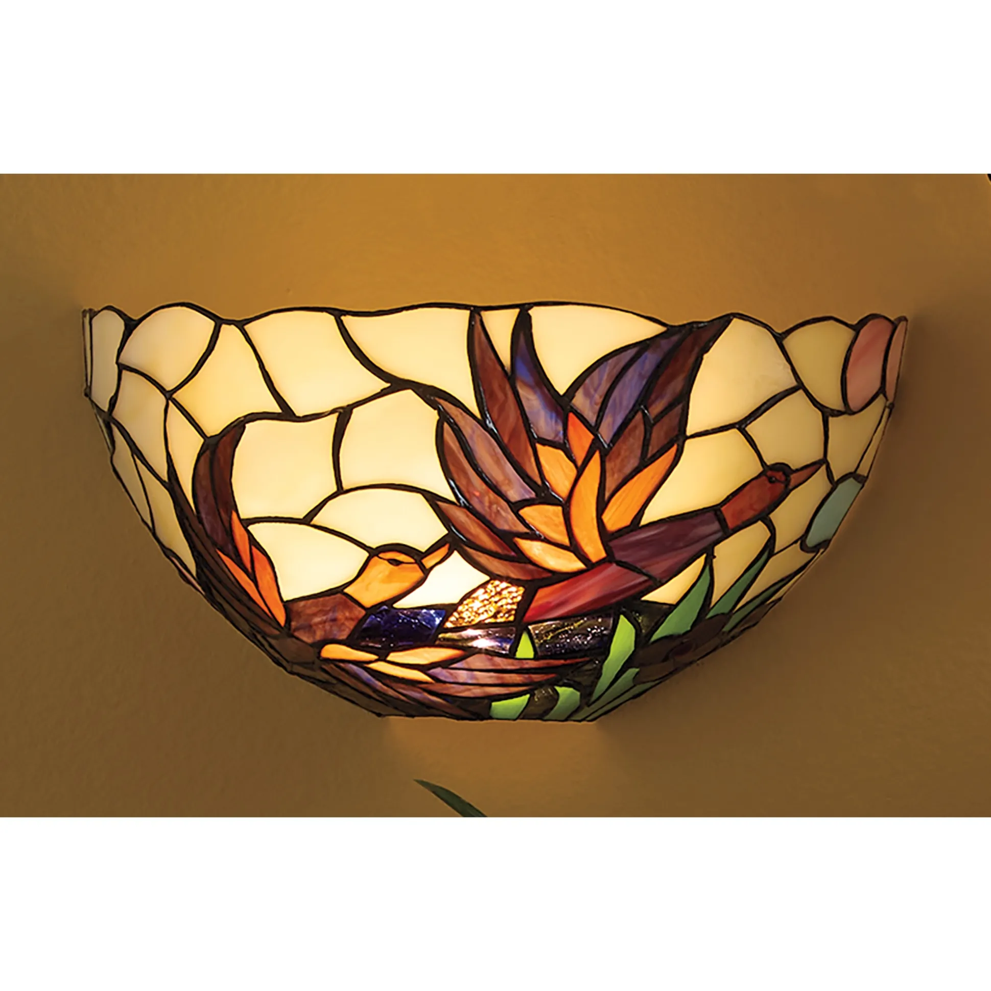 Stained Glass Autumnal Sconce