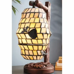 Stained Glass Beehive Accent Lamp