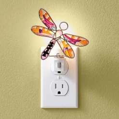 Stained Glass Dragonfly Night-Light